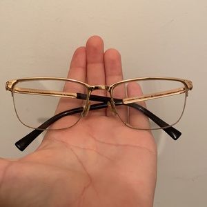 Versace gold frame prescription glasses